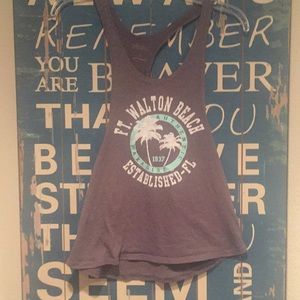 Beach muscle cut tank